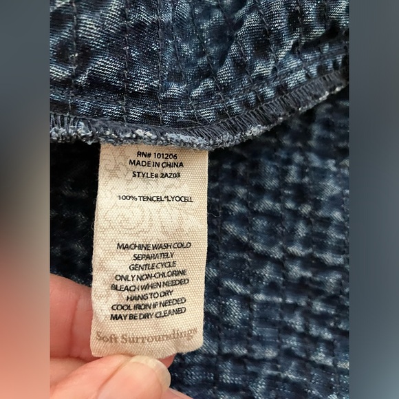 Soft Surroundings Midi Dress, Sz. M, Denim Blue, 100% Tencel/Lyocel - Picture 10 of 12